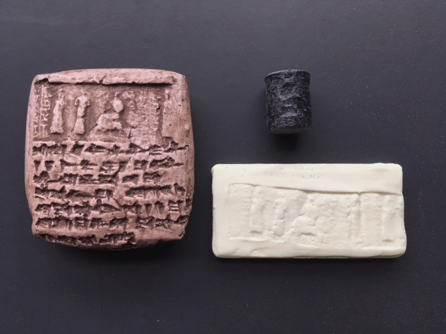 Ugarit Tablet & Seal Recreation - Click Image to Close